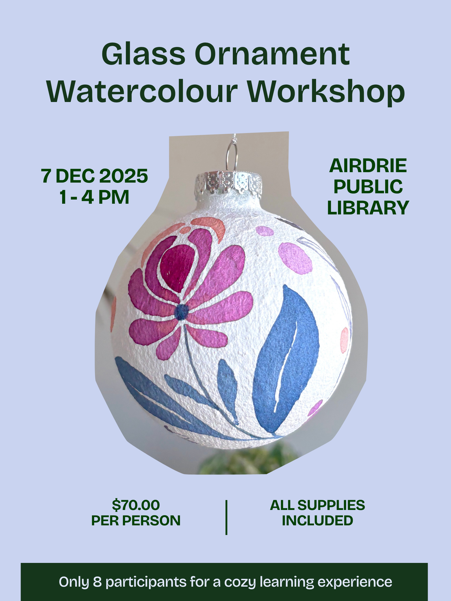 Glass Ornament Watercolour Workshop
