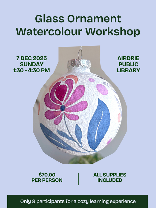 Glass Ornament Watercolour Workshop